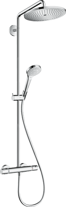 Termostaattinen suihkusarja Croma Select S Showerpipe 280 viitenumerolla 26790000 brändiltä HANSGROHE