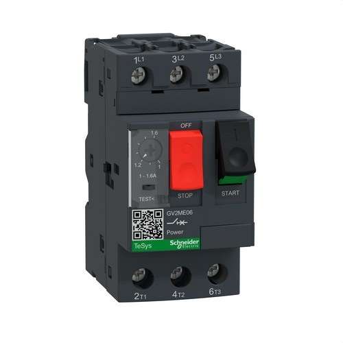 Magneettinen lämpökatkaisija 1-1,6A viitenumerolla GV2ME06 brändiltä SCHNEIDER ELECTRIC