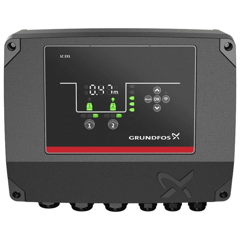 Grundfos-pumppukontrolleri LC 231 2X 1-9 DOL 3X460 PI CE viitenumerolla 99369650 brändiltä GRUNDFOS