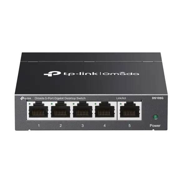Omada 5-porttinen Gigabit-hallinnoimaton pöytäkytkin viitenumerolla LS105G brändiltä TP-LINK