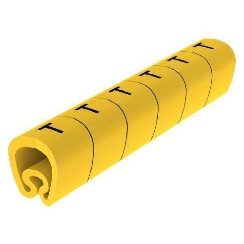 Esileikatut keltaiset Ø18 PVC-merkit viitenumerolla 1813-T brändiltä UNEX