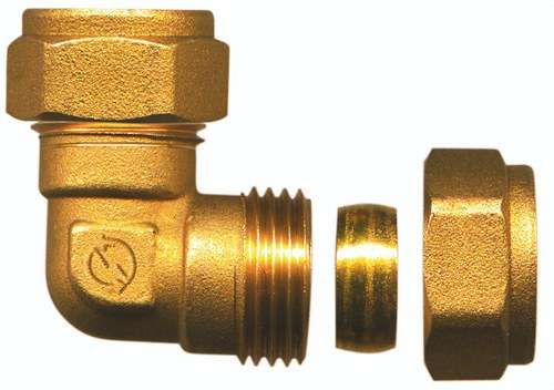 Kaksinkertainen messinkikulmaliitin 28x28mm viitenumerolla TAP003BB brändiltä ATUSA
