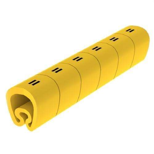 Esileikatut keltaiset Ø8 PVC-merkitsimet viitenumerolla 1812-= brändiltä UNEX