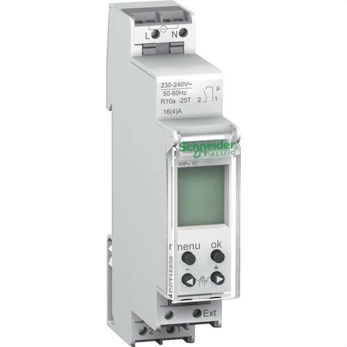 Digitaalinen ajastinkytkin Acti 9 iID IHP+ 1 moduuli viitenumerolla CCT15838 brändiltä SCHNEIDER ELECTRIC