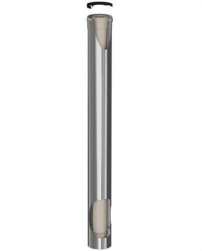 Koaksiaalinen savupiipun putki uros-naaras halkaisija 125/200mm 1000mm polypropeeni/ruostumaton teräs viitenumerolla 125200-1000MH45 brändiltä FIG