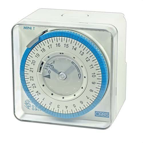 Analoginen aikakytkin Orbis MINI T viitenumerolla OB251032 brändiltä ORBIS