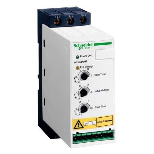 Pehmokäynnistin asynkronimoottoreille ATS01 12A 5,5 kW Alistart 01 viitenumerolla ATS01N212QN brändiltä SCHNEIDER ELECTRIC