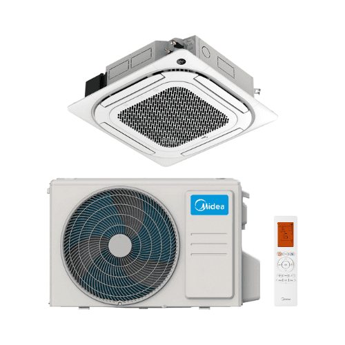 Midea Superslim kasettimallinen ilmastointilaite 9 kW 31000 BTU viitenumerolla MCD-90(30)N8Q-2 brändiltä MIDEA