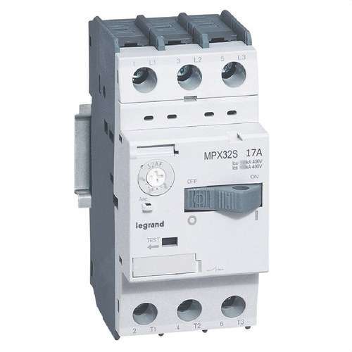 Moottorinsuojakytkin MPX 32S 11-17A viitenumerolla 417312 brändiltä LEGRAND
