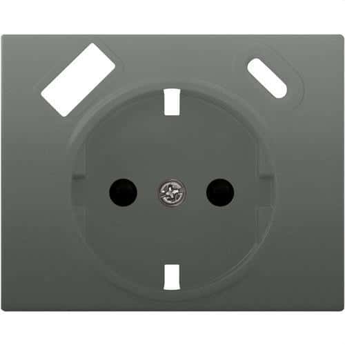 Schuko-pistorasian kansi kaksois-USB:llä valkoinen Iris viitenumerolla 18724-USBC-AN brändiltä BJC