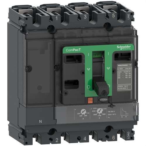 ComPacT NSX160F 36kA AC 4P4R 125A TMD katkaisija viitenumerolla C16F4TM125 brändiltä SCHNEIDER ELECTRIC
