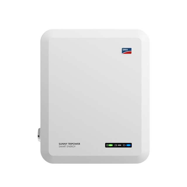 Kolmivaiheinen 10 kW SMA Sunny Tripower 10.0 hybridiaurinkoinvertteri viitenumerolla 124613-00.01 brändiltä SMA SOLAR