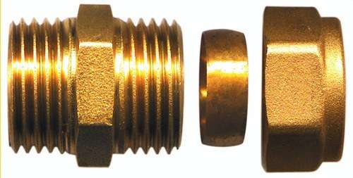 Suora messinkiliitin uros 3/8"x12mm viitenumerolla TAP00022 brändiltä ATUSA
