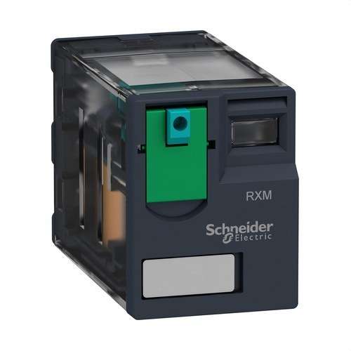 Zelio Relay -miniatyyrirele, kytkettävä, 6A 4PDT 24 V DC viitenumerolla RXM4AB1BD brändiltä SCHNEIDER ELECTRIC