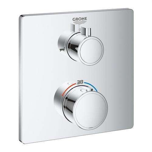 Grohtherm käännettävä termostaatti kylpyammeelle ja suihkulle kromi viitenumerolla 24080000 brändiltä GROHE