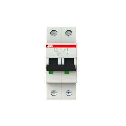 Magnetoterminen S202-C20 2P 40A Käyrä C viitenumerolla 2CDS252001R0204 brändiltä ABB