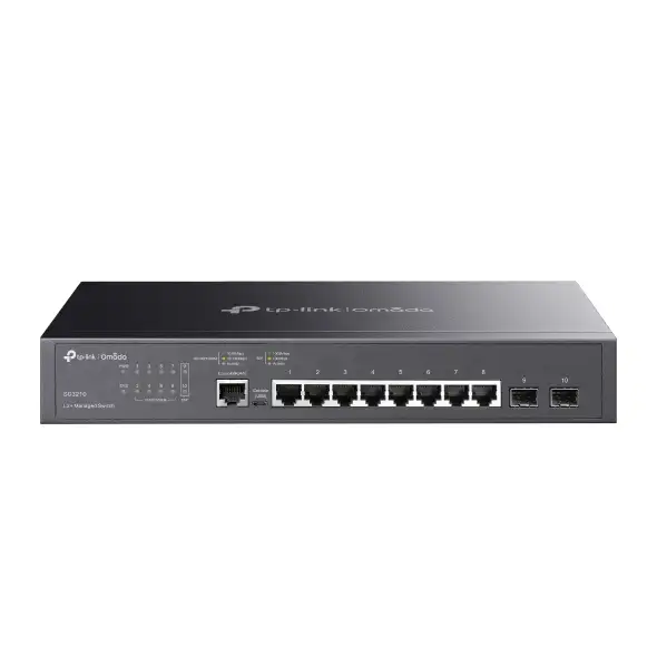 Omada L2+ 8-porttinen Gigabit-kytkin ja 2 SFP-porttia viitenumerolla TL-SG3210 brändiltä TP-LINK