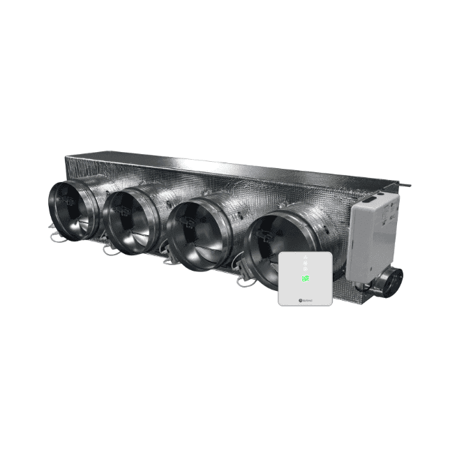 Plenum-moottoroitu Airzone Easyzone 25 Wi-Fi Slim + VMC AZC25DAIST07M4 Daikinille – 4 lähtöä Ø150 mm (keskikapasiteetti) viitenumerolla AZC25DAIST07M4 brändiltä AIRZONE