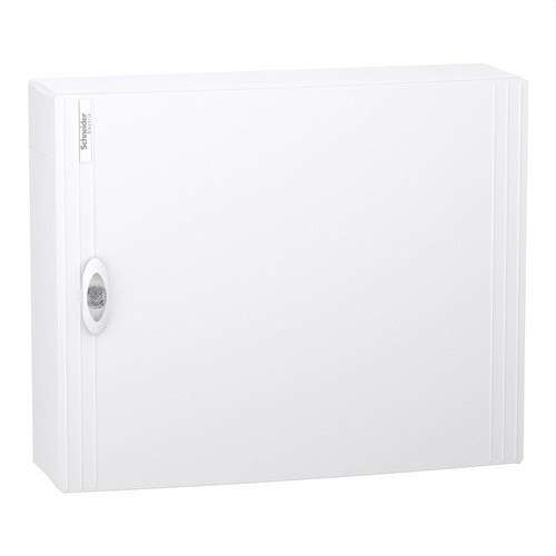 Pintapintainen modulaarinen kotelo valkoisella ovella 2 riviä 24 moduulia PrismaSeT XS viitenumerolla LVSXL224 brändiltä SCHNEIDER ELECTRIC