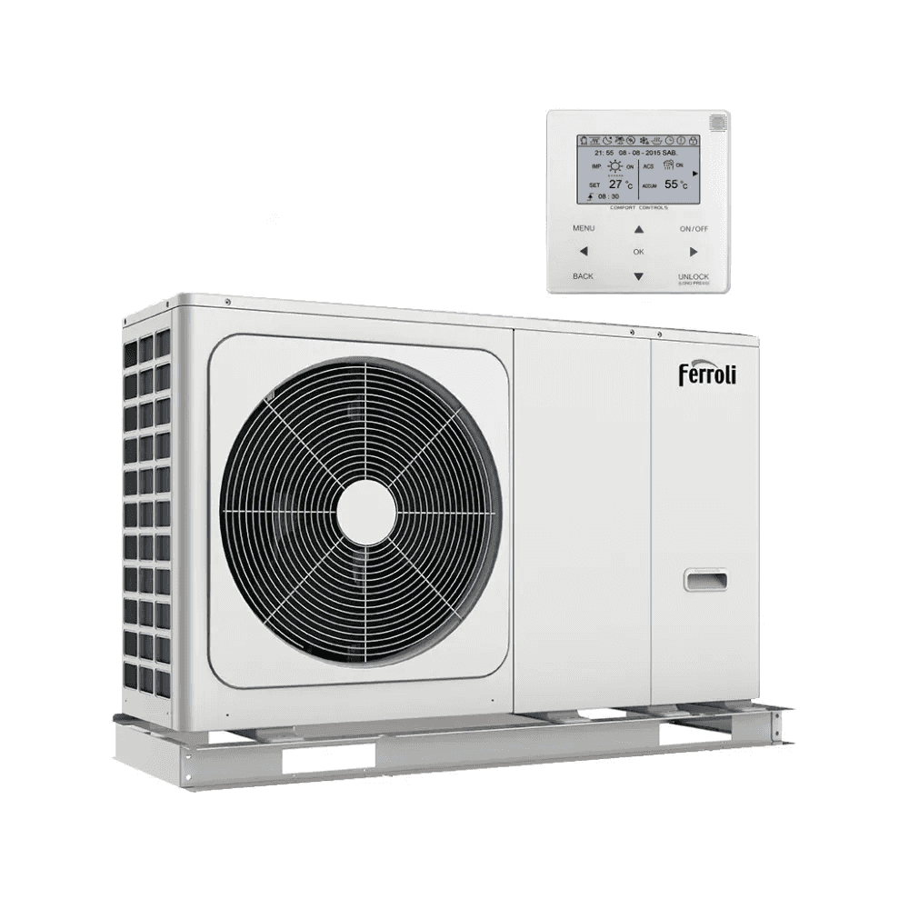 Ferroli OMNIA M 3.2 12 kW monobloc-ilmalämpöpumppu viitenumerolla 2CP000EF brändiltä FERROLI