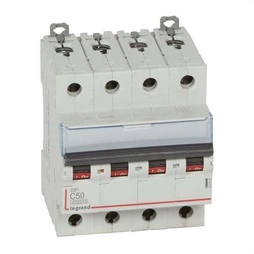 Magnetoterminen DX3 4P 50A Käyrä C 6/10kA viitenumerolla 407933 brändiltä LEGRAND