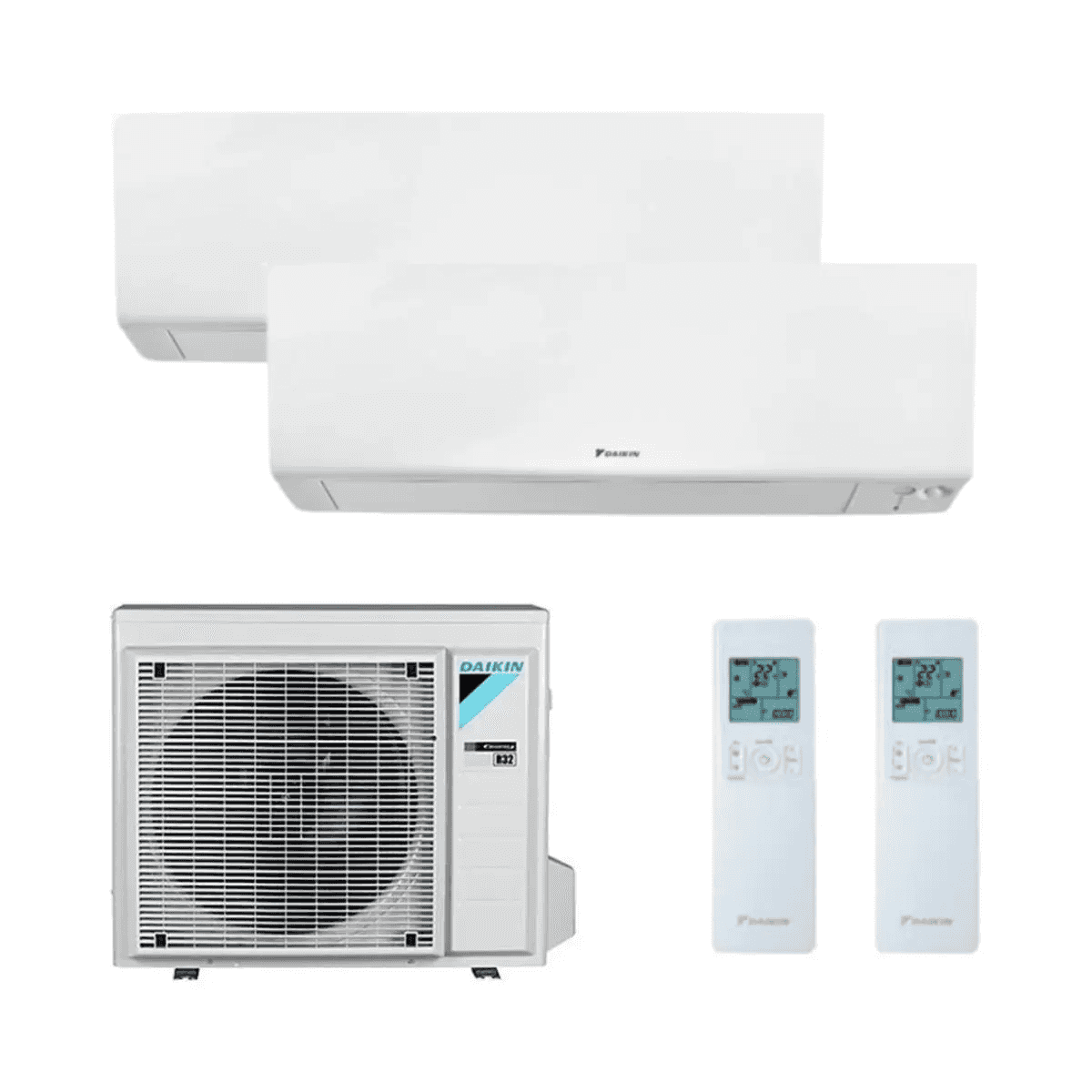 Ilmastointilaite 2x1 wifi-yhteydellä Daikin Perfera 2,0 kW 7000 BTU viitenumerolla KITDAIPER2MXM40A2020 brändiltä DAIKIN