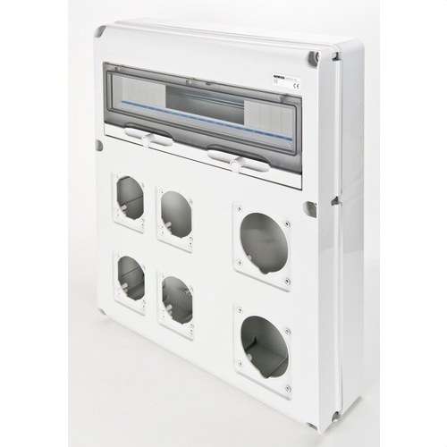 Q-DIN20-kotelo 2BA.63A + 4BA.16/32A IP65 viitenumerolla GW68021N brändiltä GEWISS