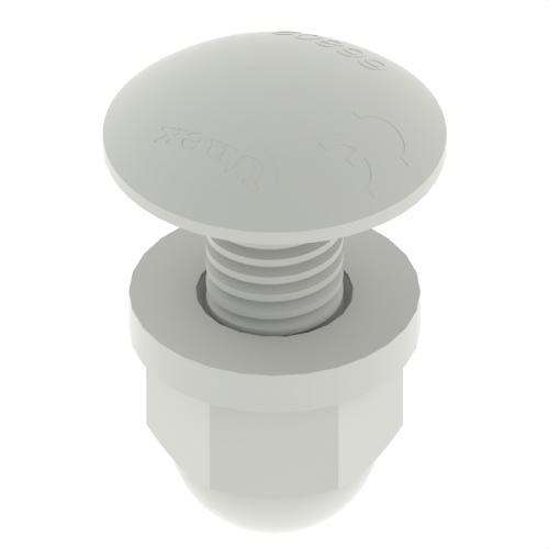 DIN 603 ruuvi ja mutteri M8X20 U48X viitenumerolla 66809-48 brändiltä UNEX