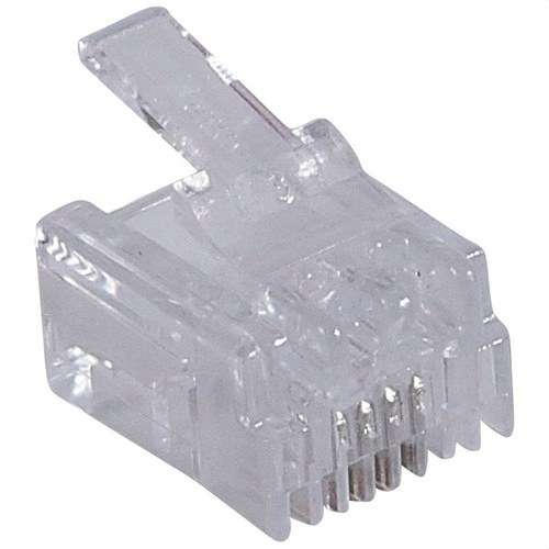 RJ11-liitin, 4 kosketinta viitenumerolla 051701 brändiltä LEGRAND
