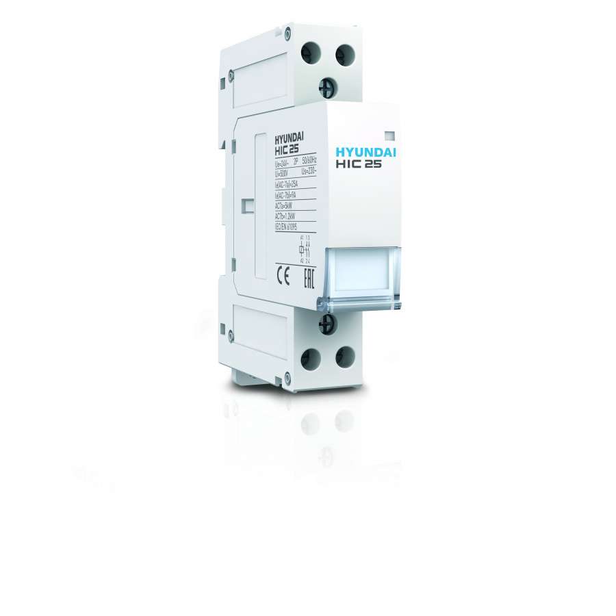 Moduulikontaktori 25A 2NO AC 50HZ 230V CA viitenumerolla HYC25-20NS230 brändiltä PROCOEL