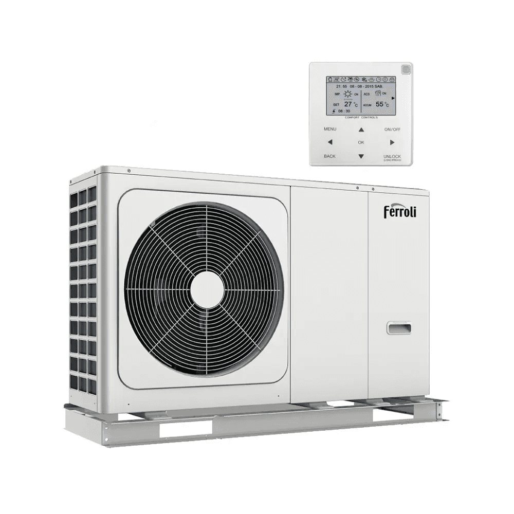 Ferroli OMNIA M 3.2 16 kW - Kolmivaiheinen monobloc-ilmalämpöpumppu viitenumerolla 2CP000JF brändiltä FERROLI