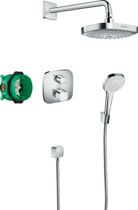 Sisäänrakennettu termostaattinen suihkusetti Croma Select E 180 viitenumerolla 27294000 brändiltä HANSGROHE