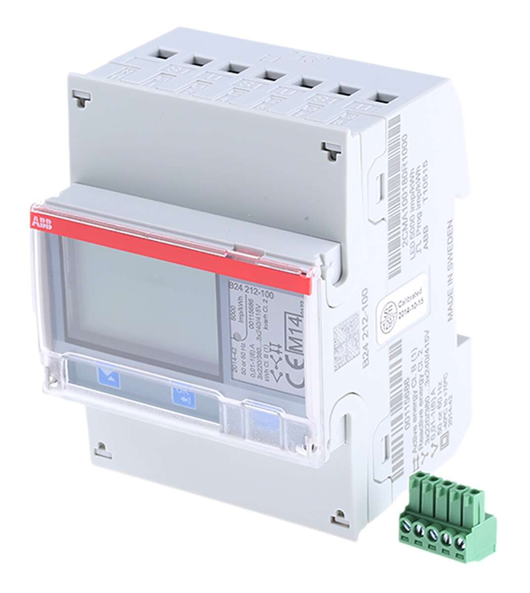 ABB B24 -sarjan 3-vaiheinen energiamittari viitenumerolla 2CMA100180R1000 brändiltä ABB