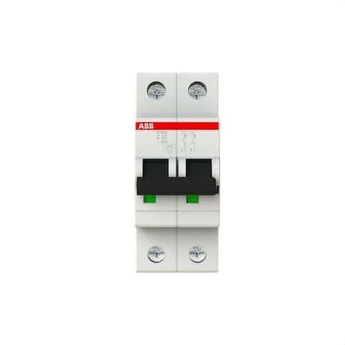 Magnetoterminen S202-C32 2P 32A Käyrä C 10kA viitenumerolla 2CDS252001R0324 brändiltä ABB