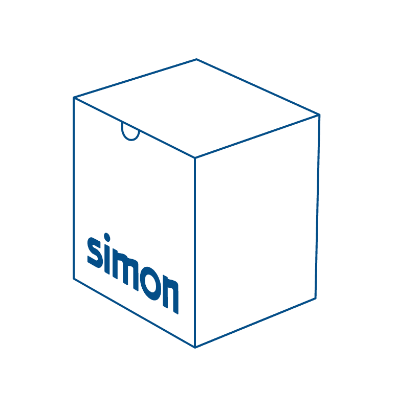 Titanium cable outlet Simon 270 with reference 20000801-096 from the brand SIMON