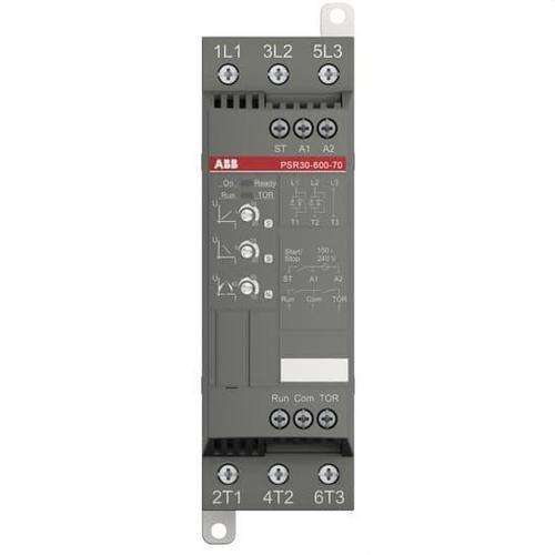 ABB pehmokäynnistin PSR 30 A 600 V ac 15 kW viitenumerolla 1SFA896109R7000 brändiltä ABB