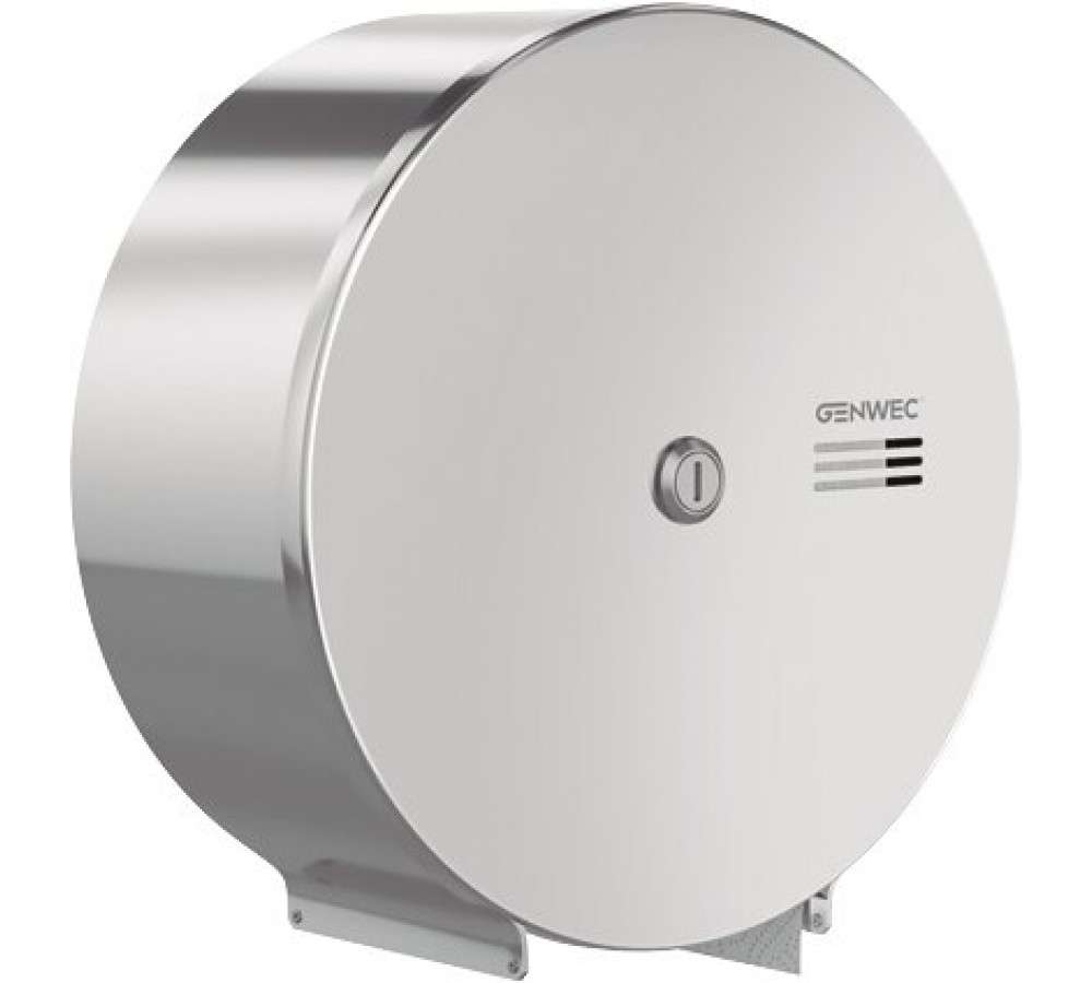 Jumbo WC-paperiannostelija kiiltävä inox 304 viitenumerolla GW03 02 04 02 brändiltä GENWEC