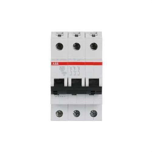 Magnetoterminen S203-C63 3P 63A Käyrä C 10kA viitenumerolla 2CDS253001R0634 brändiltä ABB