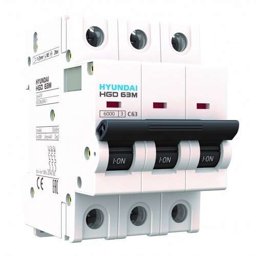 STD Circuit Breaker 4P 10kA 125A Curve C with reference HGD100S-4P125C from the brand HYUNDAI
