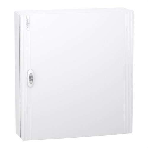 Pintamoduulinen kotelo valkoisella ovella 3 riviä 24 moduulia PrismaSeT XS viitenumerolla LVSXL324 brändiltä SCHNEIDER ELECTRIC