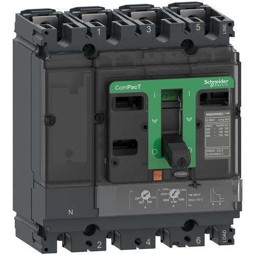 ComPacT NSX250N -katkaisija 50 kA AC 4P4R 160A TMD viitenumerolla C25N4TM160 brändiltä SCHNEIDER ELECTRIC