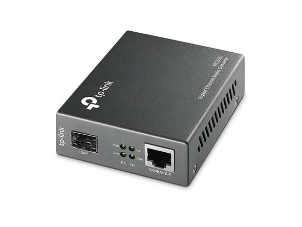 Gigabit Ethernet -mediamuunnin viitenumerolla MC220L brändiltä TP-LINK