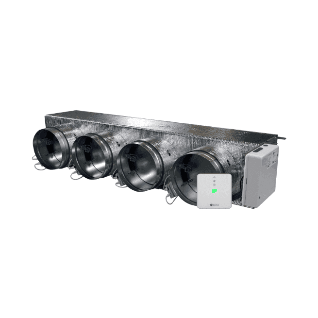Moottoroitu plenum Airzone Easyzone 25 Wi-Fi Medium AZC25DAIBS07M4 Daikinille – 4 lähtöä Ø200 mm (keskikapasiteetti) viitenumerolla AZC25DAIBS07M4 brändiltä AIRZONE