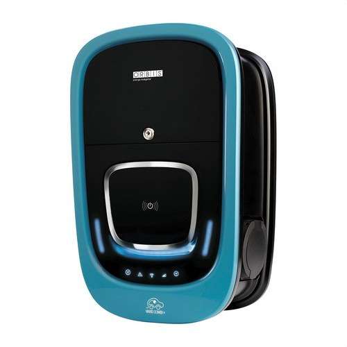 Kolmivaiheinen kaksinkertainen sähköauton laturi WiFi:llä Orbis VIARIS UNI 22kW + 22kW, 2 kpl 5 metrin tyyppi 2 kaapeleita viitenumerolla OB94P722KA2 brändiltä ORBIS