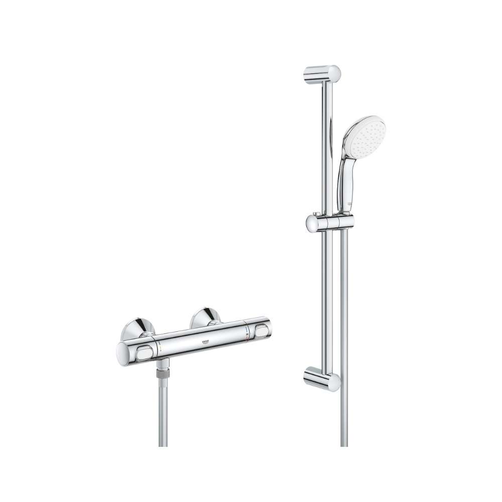 Grohe Grohtherm 500 1/2" termostaattinen suihkusarja kromi viitenumerolla 34796001 brändiltä GROHE