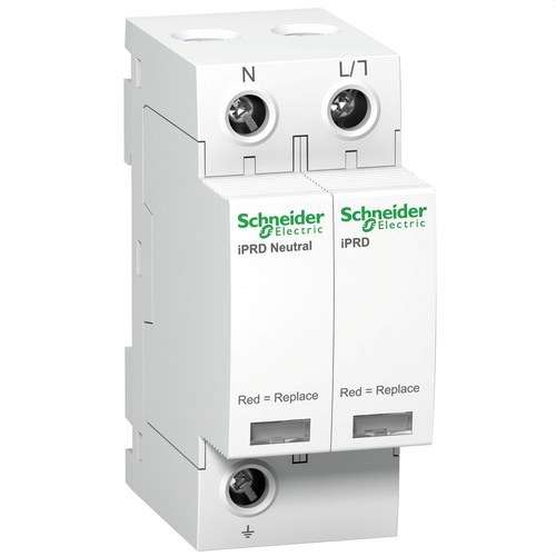 Tyypin 2 ylijännitesuoja Acti9 iPRD20 1P+N 20 kA 350V viitenumerolla A9L20500 brändiltä SCHNEIDER ELECTRIC