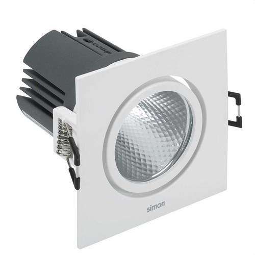 LED-alasvalo 703.24 SUUNNATTAVA NELIÖ 3000K LAAJA TULVA valkoinen viitenumerolla 70324030-483 brändiltä SIMON