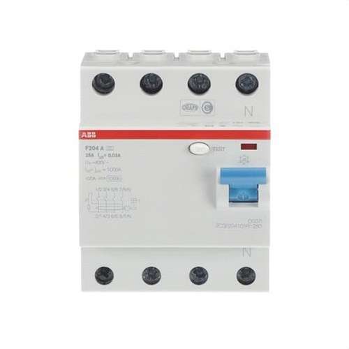 Differentiaali 4P 25A Luokka A 30mA viitenumerolla 2CSF204101R1250 brändiltä ABB