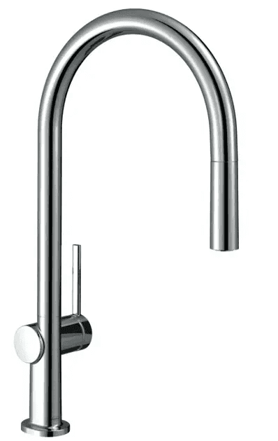 Hansgrohe Talis M54 krominen ulosvedettävä yksivipuinen keittiöhana viitenumerolla 72801800 brändiltä HANSGROHE