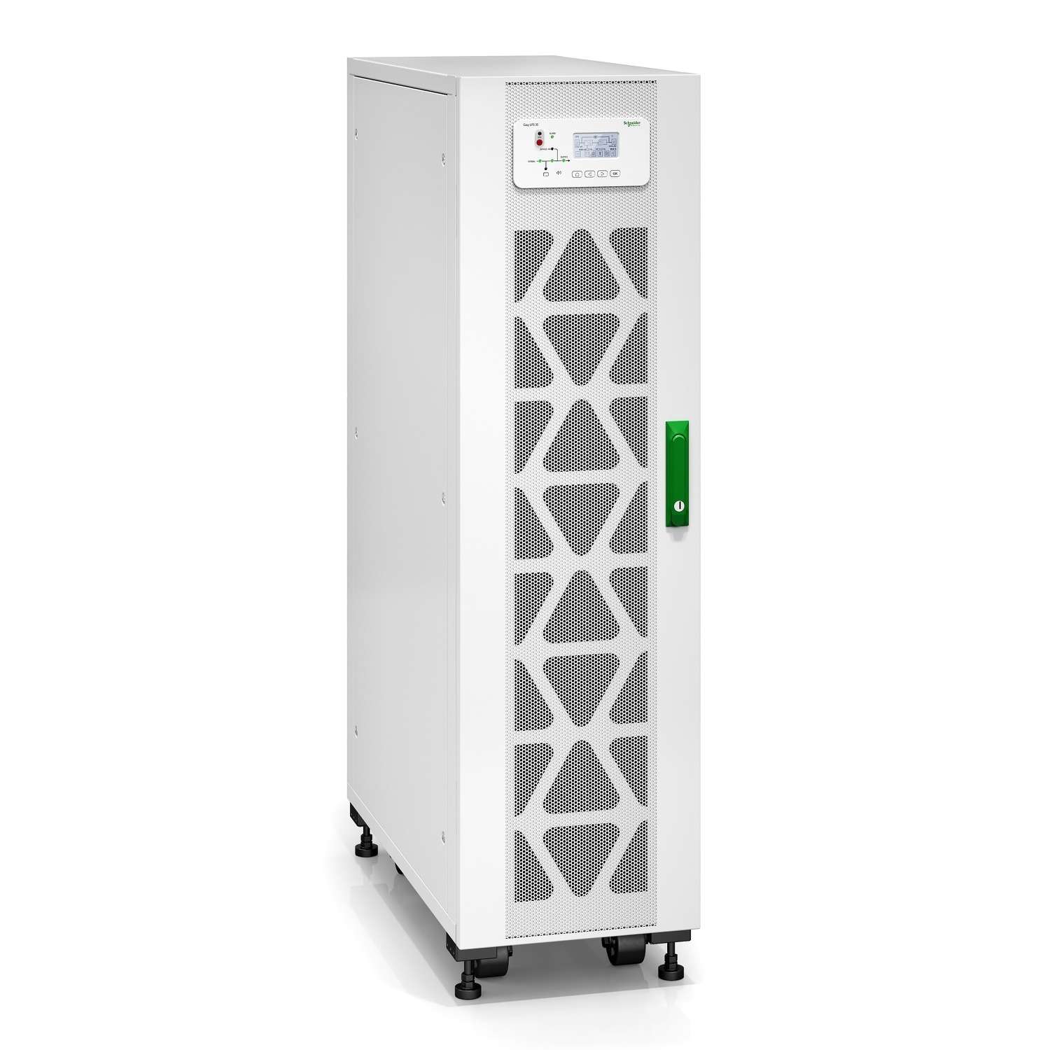 SAI Easy UPS 3S 10 kVA 400 V 3:3 ulkoisille akuille viitenumerolla E3SUPS10KHB2 brändiltä SCHNEIDER ELECTRIC
